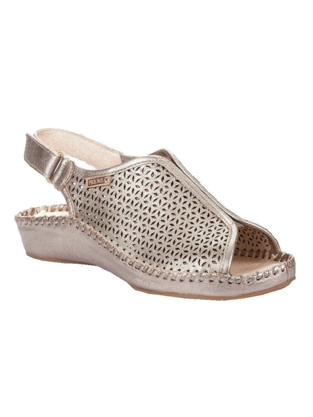 Pikolinos P. Vallarta Metallic Leather Slingback Sandals Size   EU 40 US 9.5/10